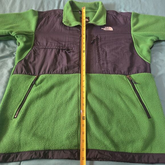 The North Face Denali Fleece Jacket Polartec Green Navy Men’s Large Retro Rare - Picture 10 of 10